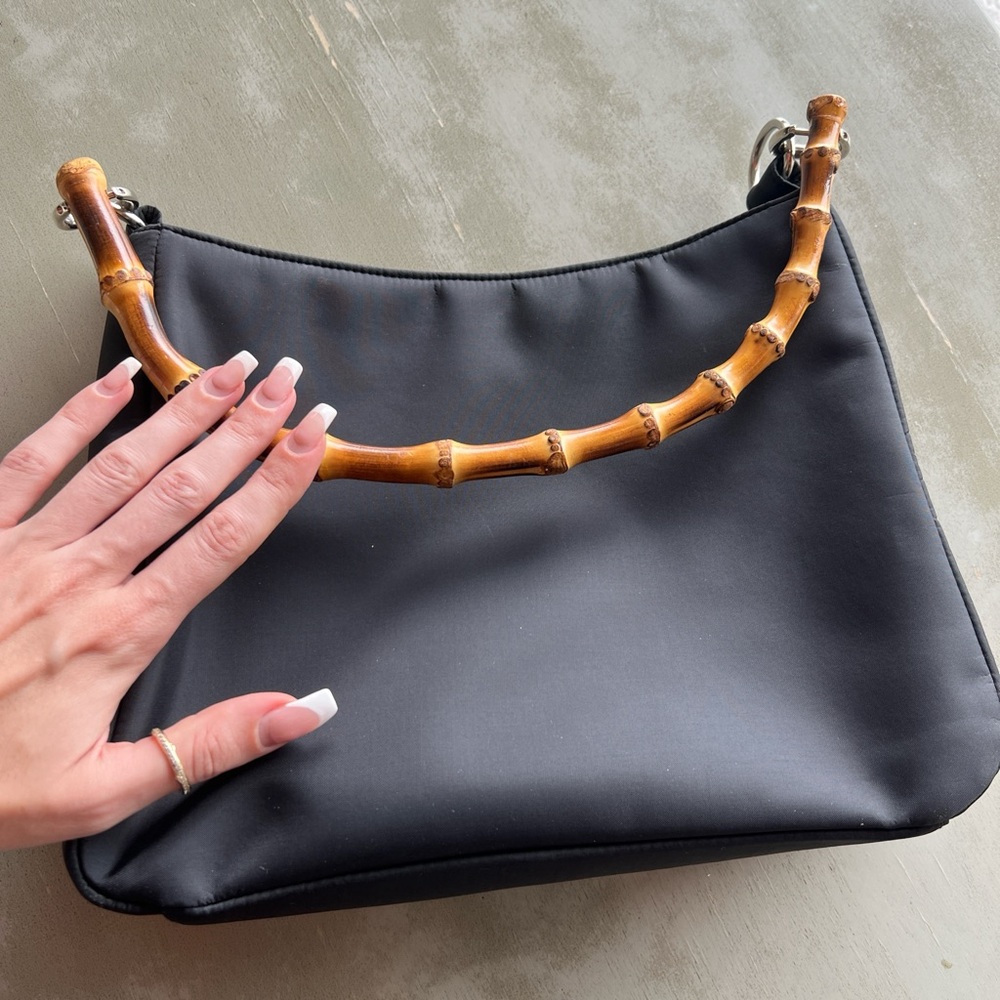 Vintage Banana Republic Bamboo Handle bag